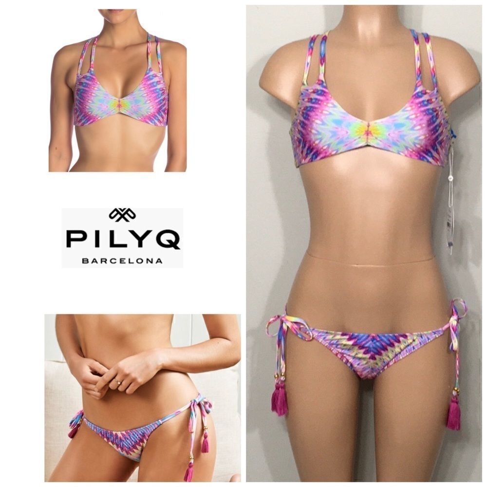 PILYQ Modeea bikini with reversible top. S-top/M-bottom. NWT